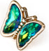 Gradient Green Rhinestone Butterfly Metal Shank Sewing Buttons 20 Pcs - 16mm, 21/32"...