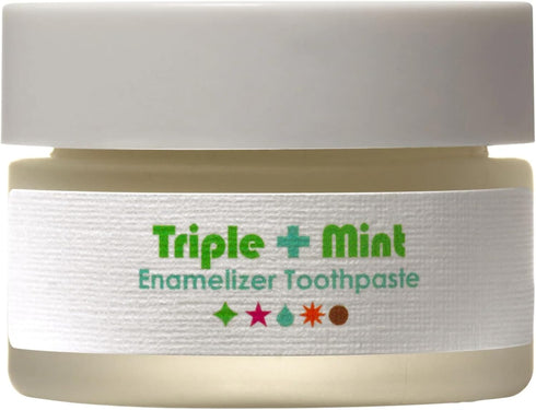 Living Libations - Organic Triple Mint Enamelizer Toothpaste | Natural, Wildcrafted, Vegan Clean Beauty (.5 oz | 15 ml)...