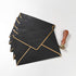 50 Pack A6 Envelopes 4x6 Card Envelopes Self-Adhesive V Flap Envelopes with Gold Border for Office, Wedding Gift Cards, Invitations, Graduation, B...