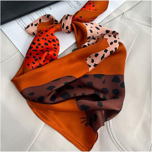 Aufeel 100% Pure Mulberry Silk Square Scarf for Hair-27''x27''- Women Silk Neckerchief Head Wrap Scarf...