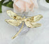 Gyn&Joy Golden Tone Colorful Crystal Rhinestone Dragonfly Flying Insect Brooch Pin For Women BZ198...