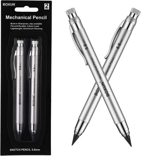 5.6 MM Lead Holder, Clutch Pencils for Draft Drawing, Shading, Crafting, Art Sketching, Wood Working, Pack of 2 Pieces...