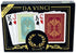 DA VINCI Persiano, Italian 100% Plastic Playing Cards, 2-Deck Set Poker Size Jumbo Index, with Hard Shell Case and 2 Cut Cards...