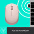 Logitech M170 Wireless Mouse for PC, Mac, Laptop, 2.4 GHz with USB Mini Receiver, Optical Tracking, 12-Months Battery Life, Ambidextrous - Rose...