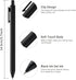 Kaco Gel Pens Black 0.5mm Fine Point 10 Pieces Retractable Aesthetic Pens School Office Supplies (10 Black)...