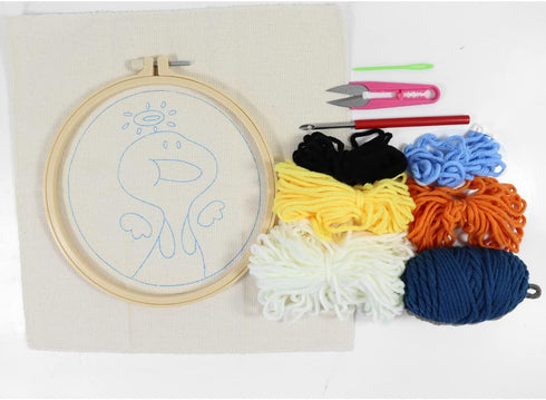 Punch Needle Embroidery Starter Kits-DIY Needle Craft Embroidery Supply for Adults Beginner (Duck)......