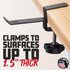 Gator Frameworks GFW-HP-HANGERDESK Headphone Hanger For Desks...
