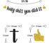 Black Glitter Holy Shit You Did It Banner - Congrats Grad Sign - Funny Graduation Banner - High School/College Graduation Party Decorations...