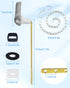Universal Toilet Handle Replacement Kit Front Mount Toilet Lever Replacement with Stainless Steel Flapper Chain, Toilet Repair Kit Compatible with...