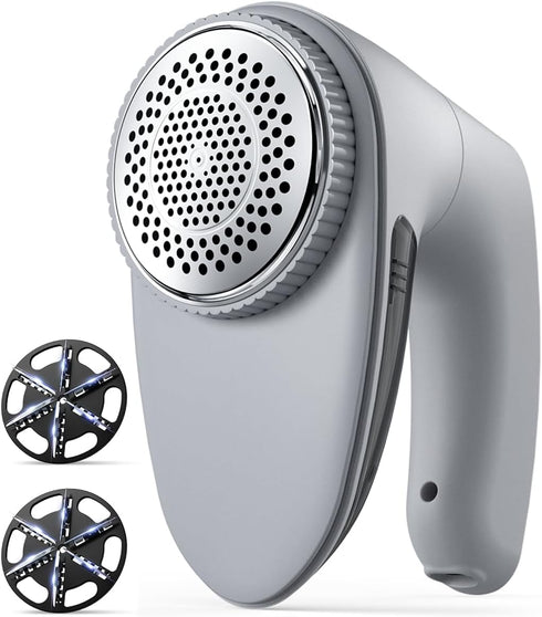 Bymore Fabric Shaver, Lint Shaver, Lint Remover Defuzzer Sweater Shaver for Clothes and Furniture(6-Leaf Blades,65mm Mesh,2 Blades Extra)...