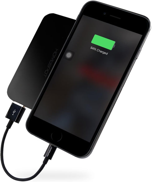 HomeSpot 8pin Cable Fast Charging USB Power Charge & Sync Cable Cord for Smartphones & Tablets Black 1 Pack...
