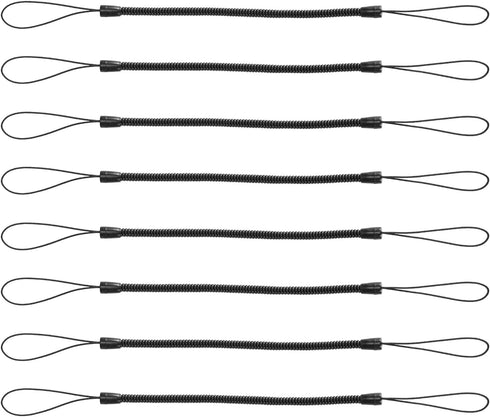8pcs Elastic Coil Lanyard for Touch Pens, Retractable Tether Anti-lose Spring Pen Leash Stylus Lanyard Cord for Tether Drawing Pen to Tablet Touch...