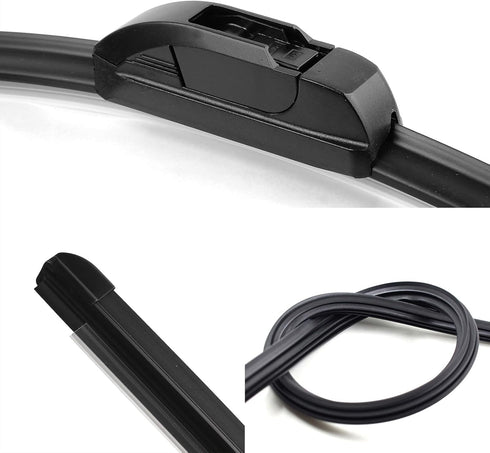 24"+19"+12" Windshield Wiper Blades Premium All-Season Durable and Quiet Silicone Wiper Blade Fit for Dodge Journey 2009-2022 J/U Hook (Set of 3)...