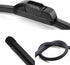 24"+19"+12" Windshield Wiper Blades Premium All-Season Durable and Quiet Silicone Wiper Blade Fit for Dodge Journey 2009-2022 J/U Hook (Set of 3)...