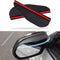 2 Pcs Car Rear View Side Mirror Rain Eyebrow, Car Exterior Trim Accessories, Carbon Fiber Rear View Mirror Visor Guard Car Side Mirror Rain Eyebro...
