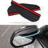 2 Pcs Car Rear View Side Mirror Rain Eyebrow, Car Exterior Trim Accessories, Carbon Fiber Rear View Mirror Visor Guard Car Side Mirror Rain Eyebro...