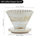 Bincoo Ceramic Coffee Dripper 1-2 Cup,V60 Pour Over Cone Coffee Maker Size 01 for Home Baristas-Easy Manual Brew Maker Gift,Planet Pour Over Coffe...