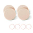 KOOBA 4pcs Round Makeup Sponges Supplement, Beauty Face Primer Compact Powder Puff, Blender Sponge Replacement for Cosmetic Flawless Foundation, S...