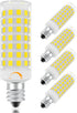 E11 Led Bulb Dimmable, 75 Watt Halogen Equivalent, 7W Warm White 3000K, T4 Mini Candelabra Base, JDE11 120V 75W for Ceiling Fans, Chandeliers, Cab...