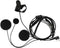2 PIN Full Face Motorcycle Bike Headset Earpiece Mic for Kenwood BaoFeng WouXun PuXing Linton Two Way Radio Walkie Talkie - Black...