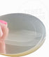 100 Plastic Circle Mylars for 2 1/4" (2.25") Pin Badges Round Buttons (Actual Size 2 5/8" - 66.68 mm) 0.03" Thick Transparent Film Covers...