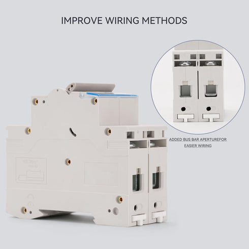 DC 2 Pole Miniature Circuit Breaker, 500V 50Amp, Thermal Magnetic Trip, 6KA Breaking Capacity MCB for Solar DC System, Ship, Solar Power Sysetm....