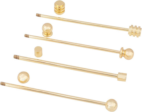 3PCS Copper Collar Bar Shirt Tie Necktie Pins Clip Clasp Lapel Stick Brooch Barbell Screw Cravat Pin...