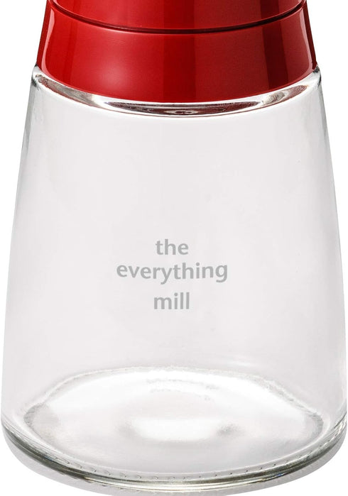 Kyocera Advanced Ceramics Pepper, Salt, Seed and Spice Mill with Adjustable Advanced Ceramic Grinder, The Everything Mill-Candy Apple Red...