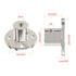 6.35mm(1/4 in) Flange Shaft Coupling, Rigid Coupling Motors Guide Support Coupler, High Hardness Connector Flanged Mount for DIY RC Model Motors C...