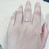 Love Heart Link Chain Ring for Women Girls 925 Sterling Silver Gold Plated Pink Green Diamond CZ Crystal Heart Finger Band Promise Engagement Ring...