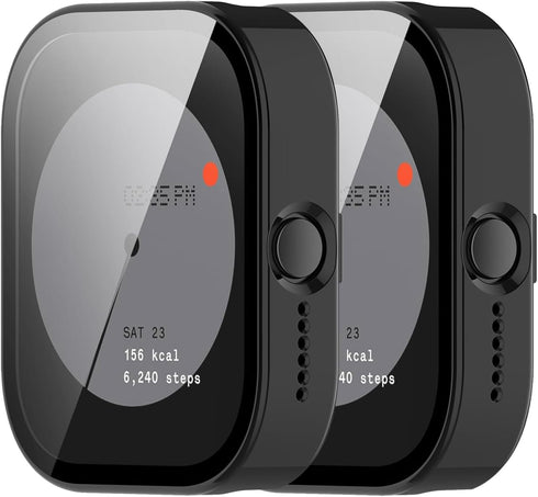 Case Intended for CMF Watch Pro Frame PC Protective Cover with Tempered Glass Film for CMF Watch Pro (D395) Smartwatch Screen Protectors Accessori...