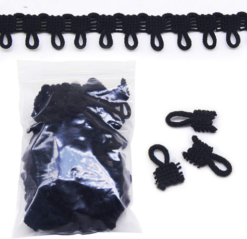1 Pack 2 Meters Elastic Button Loop and 300pcs buttons for Snowsuit Hat Fur Collar Sewing Accessories DIY...