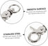 Ipetboom 5pcs Birdcage Lock Metal Snaps Door Chain Lock Heavy Duty Birds Cage Metal Clip Spring Hook Bird Cage Door Bird Cage Accessories Stainles...