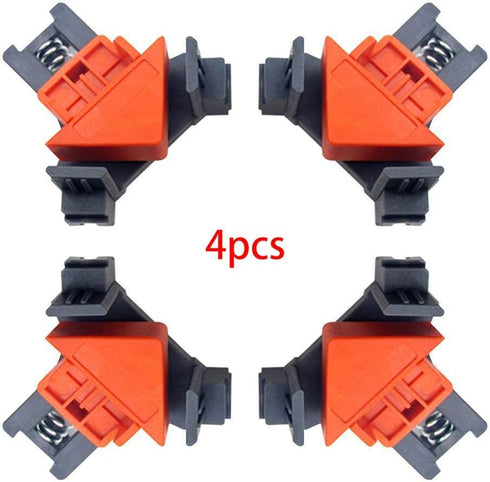 Angle Clamps 4PCS Right Angle Fixing Clip,Multi-function woodworking right angle clamp Adjustable Swing Corner Clamp, Corner Clip Fixer for Weldin...