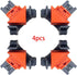 Angle Clamps 4PCS Right Angle Fixing Clip,Multi-function woodworking right angle clamp Adjustable Swing Corner Clamp, Corner Clip Fixer for Weldin...