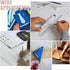 PH PandaHall 2pcs 9 in 1 Heart Inlay Template Router Stencils Template Acrylic Templates Drawing Scale Ruler Drawing Tool Measuring Tool for Schoo...