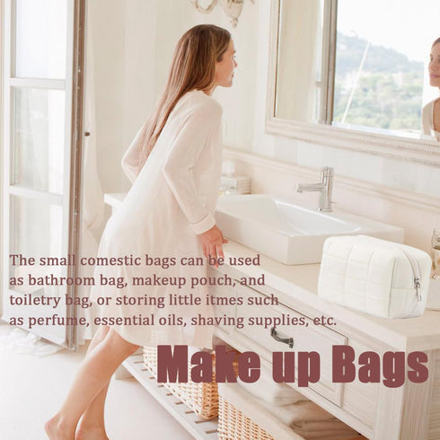 Make Up Bag Small Makeup Cosmetic Bags for Purse Women Y2k Checkered Travel Makeup Pouch...
