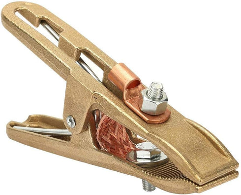 Fafeicy Welding Ground Clamp, Brass Material A Shape Ground Welding Earth Clamp Brass Welding Clamp for Welding Machine Used in Shipyards, Machine...