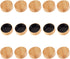 OLYCRAFT 15Pcs Wood Spice Jars Lids Bamboo Spice Lid Fits 4 Oz Square Spice Jars 39.5mm Diameter Wooden Lid Storage Canning Bamboo Spice Lid for S...