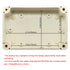 LeMotech ABS Plastic Junction Box Dustproof Waterproof IP65 Electrical Enclosure Box Universal Project Enclosure Grey with PC Transparent Clear Co...