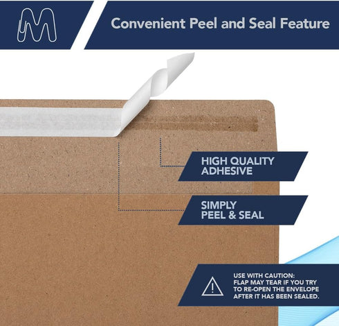 MOS A1 Invitation Envelopes – 3-5/8" x 5-1/8" Kraft Mailing Envelopes Self Seal (100 Count) – 120GSM/ 32LB Bond Heavy Duty – Gift Card Envelopes, ...