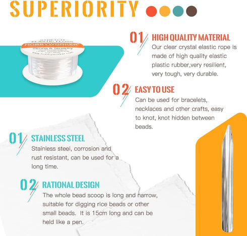 hobbyworker The Bead Boards Bracelet Sizer Measurement Tool 4 Round Grooves for Jewerly Bracelets Necklaces Making Supplies...