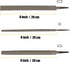 3-Piece 8" Wood Rasp File Set, Includes Flat/Half-Round/Round. For Woodworking & Sharping Wood...
