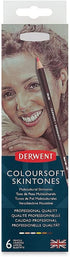 Derwent Colored Pencils, ColourSoft Pencils, Skintone, Drawing, Art, Metal Tin, 6 Count (2300217)...