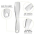 Sibba 3 PCS Facial Spatula Massage Eye Roller Dark Circles Skincare Tool Face Cream Lotion Makeup Stainless Steel Applicator Wand Neck Lines Beaut...