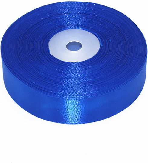 1" Solid Satin Ribbon 50 Yards Roll for Wedding Details, Sewing Projects, Gift Wrapping, Invitation Embellishments and Crafting Projects Etc (Sapp...