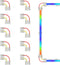 PAUTIX 12mm Connectors 10pcs L-Shaped/Corner Connectors,Solderless Terminal Extension Connection for 3-Pin RGB Smart IC COB LED Strip Lights,NOT f...