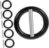 6 Sets Pin and Ring Lock Ring Wrench Ring Drive Socket Retainer Ring Socket Retainer with O-ring Ring Clips Retaining Rings Drive Retainer Pin Ele...