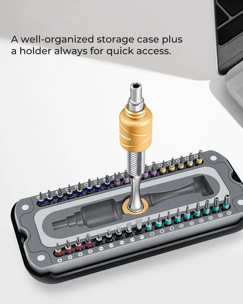 37 in 1 Precision Screwdriver Set - XIAONIAN Mini Screwdriver Set, Small Screwdriver Set, Compact Micro Repair Tool Kit, small Screwdriver, 360°Sp...