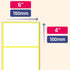 60 Pack, Large Labels for Storage Bins, Organizing - White, 6" x 4"...
